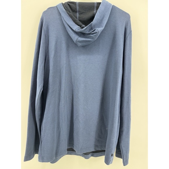 Travis Mathew Men's Size Large Blue Lightweight Stretch Hoodie - Picture 3 of 6